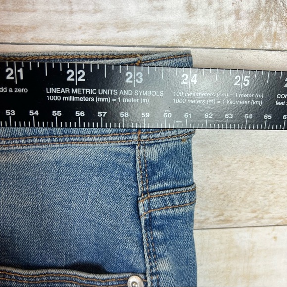 J Jill Denim‎ Jean Bermuda Shorts Womens Plus Size 28 Blue Stretch Whiskering - Picture 9 of 11